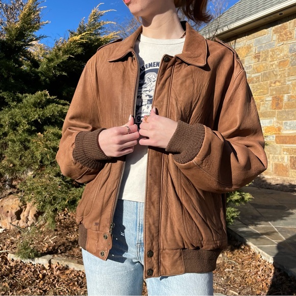 London Fog | Jackets & Coats | London Fog Vintage Distressed Leather